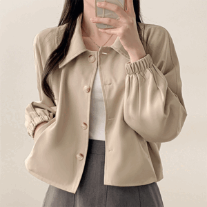 [봄아우터/데일리] 만능무드♥ 이앤 나그랑 크롭 트렌치 숏 자켓 (2color)